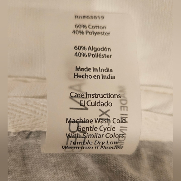 Gray and White Women's Top - Picture 3 of 3